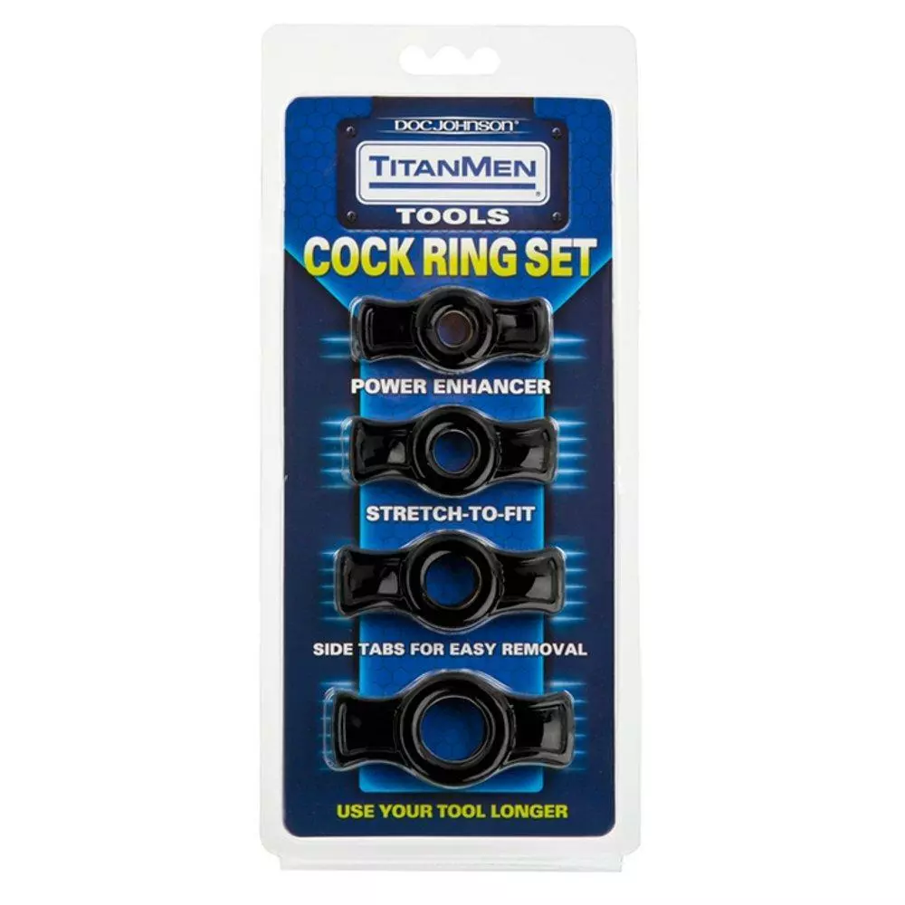 Doc Johnson TitanMen Tools Cock Ring Set 6 Doc Johnson TitanMen Tools Cock Ring Set - Image 4