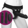 Doc Johnson Rechargeable 4 Piece Vibrating Silicone Hollow Strap On Kit