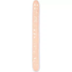 Doc Johnson 18 Inch Veined Double Header Natural Dildo