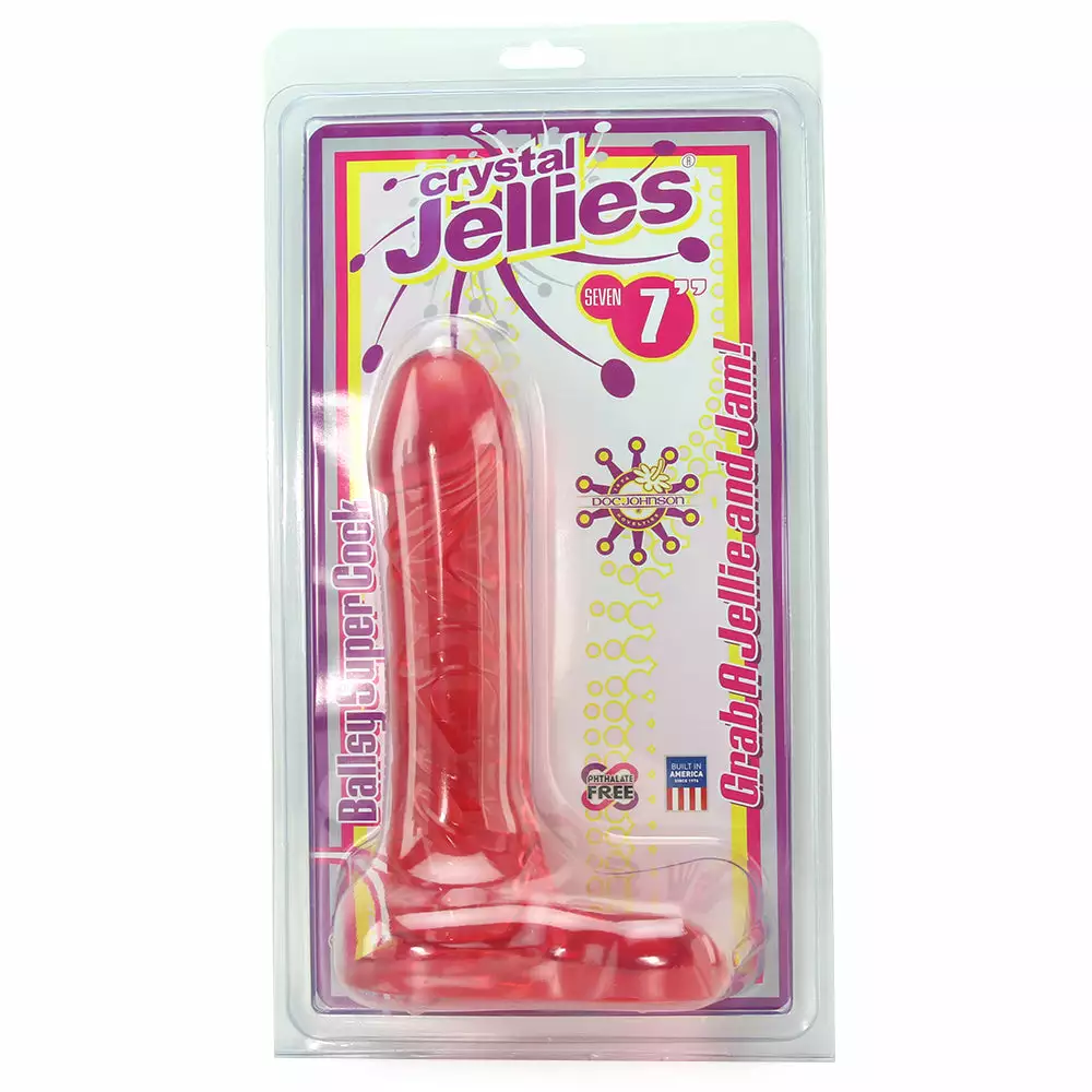 Doc Johnson Crystal Jellies 7 Inch Ballsy Cock 8 Doc Johnson Crystal Jellies 7 Inch Ballsy Cock - Image 6