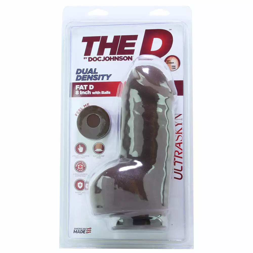 Doc Johnson The Fat D 8 Inch ULTRASKYN Dildo With Balls 8 Doc Johnson The Fat D 8 Inch ULTRASKYN Dildo With Balls - Image 6